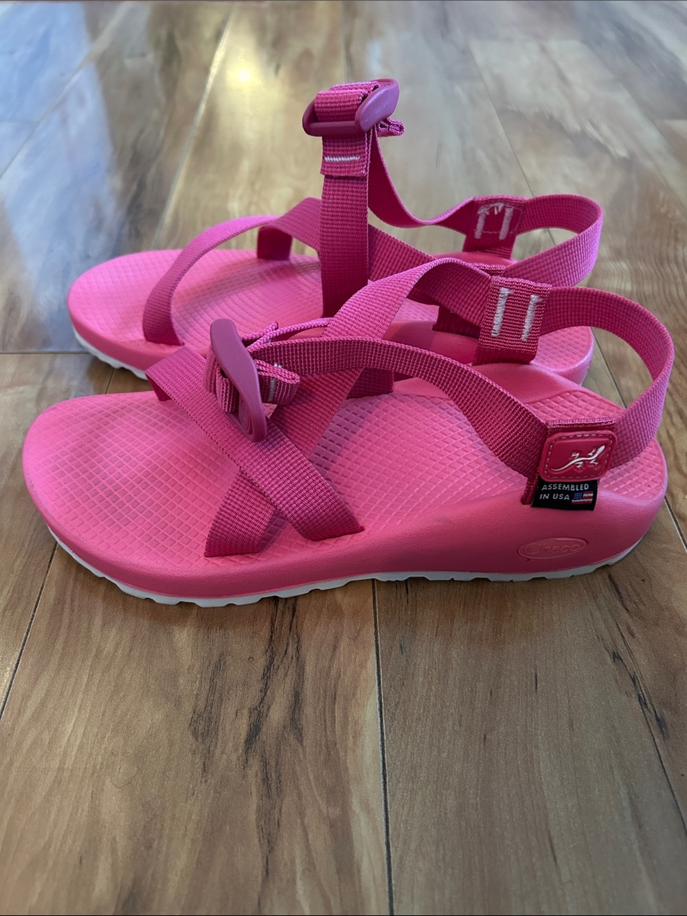 Barely worn Barbie pink Chaco sandals